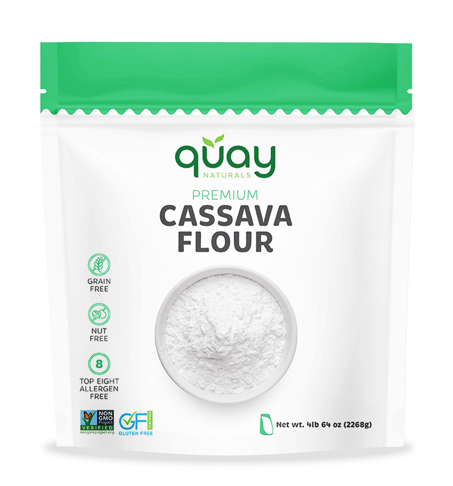 Quay Naturals Cassava Flour, 4 lbs, Gluten Free & GrainFree Flour for