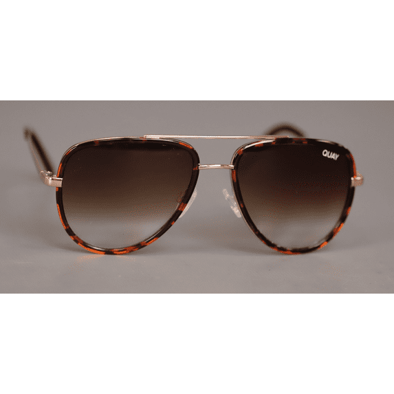 Quay - Sunglasses for Men & Women, Aviator Lenses with UV Protection (All In Mini, Tortoise)