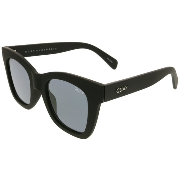 Quay Women's After Hours QU-000180-BLK/SMK Matte Black Square Sunglasses