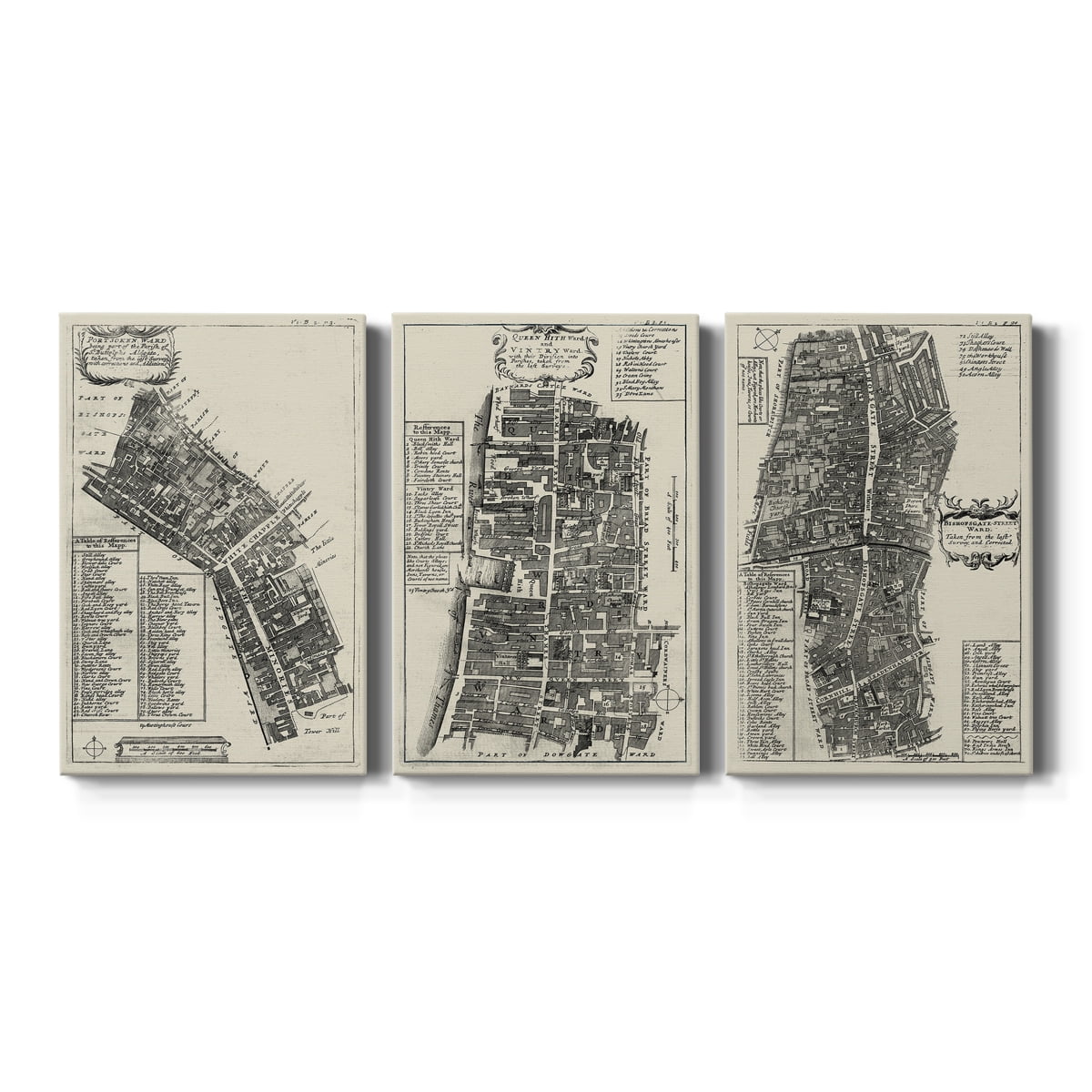 Quays of London III Premium Gallery Wrapped Canvas - Ready to Hang - 12 x 18 Each