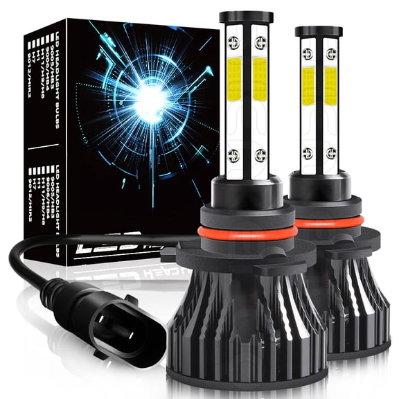 Quayub 12000lm HB3 9005 LED Headlights Bulbs, 6000K Xenon White Replacement Upgrade Halogen /DRL Super Bright