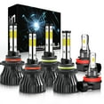thumbnail image 1 of Quayub 4-Side Combo 9005+9006+H11 Led Headlight Fog Light Kit High Low Beam Bulbs White, 1 of 1