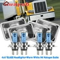 thumbnail image 1 of Quayub 4pc 4x6" Hi/Lo Beam Headlights H4656/4651 For Kenworth Peterbilt 357 379 378, 1 of 17