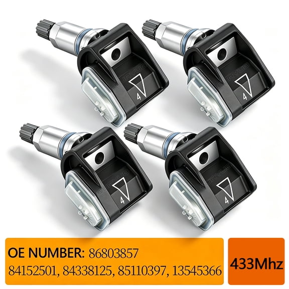 Quayub 4x TIRE PRESSURE SENSOR TPMS 84152501 84338125 For CHEVY SILVERADO GMC TRAILER