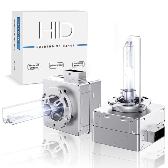 QUAYUB D3S HID Headlight Bulbs 6000K Cool White 35W Replacement 66340 42403 42302 Headlamp - Pack of 2