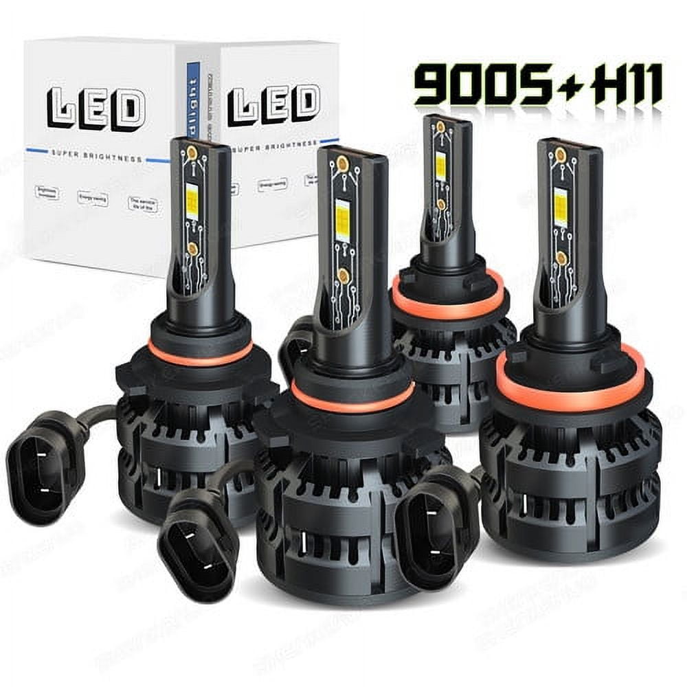 For Toyota Camry 2007-2018 LED Headlight Bulbs 9005+H11 High Beam and Low  Beam 4pc 
