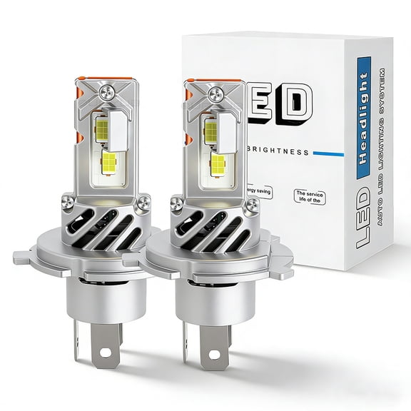 H4 HB2 9003 LED Headlights – Quayub, 20000LM Super Bright, 6500K Cool White, High/Low Beam, Fan Cooled, 2PCS