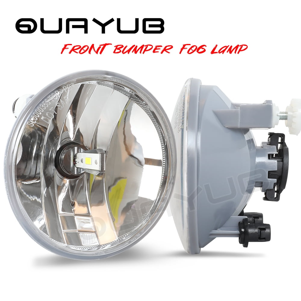 Quayub LED Fog Lights Kit for 2007-2014 Chevy Tahoe Avalanche Suburban GMC- 6000K Xenon White, IP67 Waterproof, DOT Certified, Plug and Play (2-Pack)