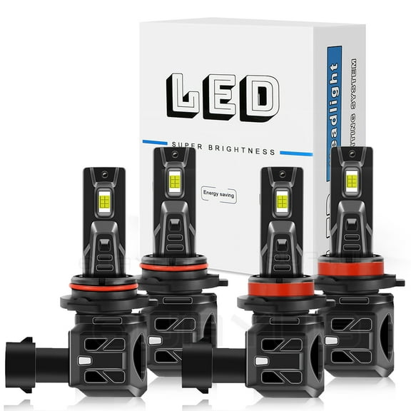Quayub LED Headlights 9005 High Beam H11 Low Beam Bulbs Super Bright 6000K Xenon White 20000lm 60W
