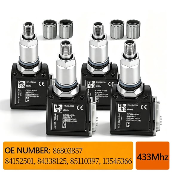 Quayub New 4PCS 84152501 FITS FOR GMC CHEVY SILVERADO TRAILER TPMS TIRE PRESSURE SENSOR