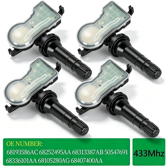 Quayub Set(4) Tire Pressure Sensor TPMS For 2016-2019 Jeep Grand Cherokee Dodge Durango