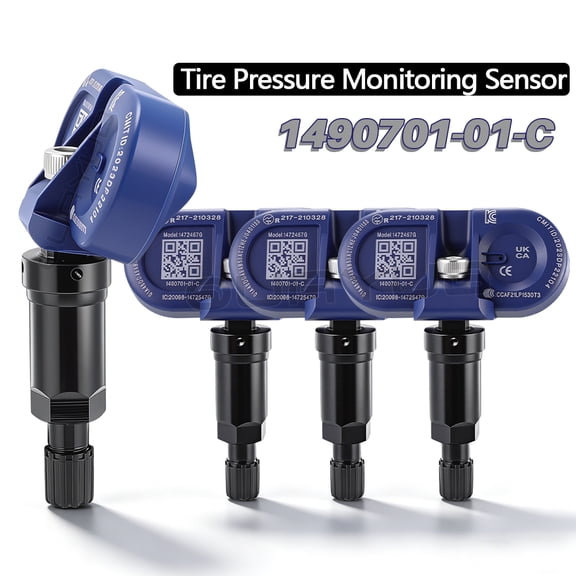 Quayub for Tesla Model 3/S/X/Y TPMS Sensors 4PCS OEM Fit, Accurate Tire Pressure & Temp, Easy Install