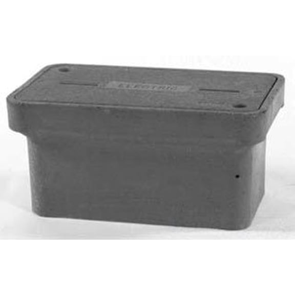 Quazite PG2436BA24 Precast Polymer Concrete Fiberglass Reinforced Straight Underground Concrete Box With Standard Open Bottom 36 Inch x 24 Inch x 24 Inch