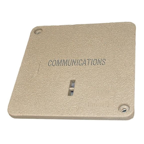 Quazite Underground Enclosure Cover,3/4" D,Gray PC1212CA0012