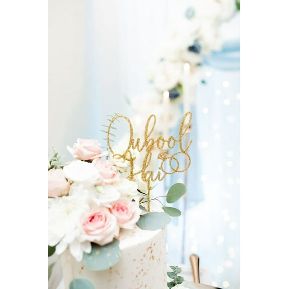 Qubool Hai Cake Topper | Nikkah Cake Topper | Acrylic Cake Topper