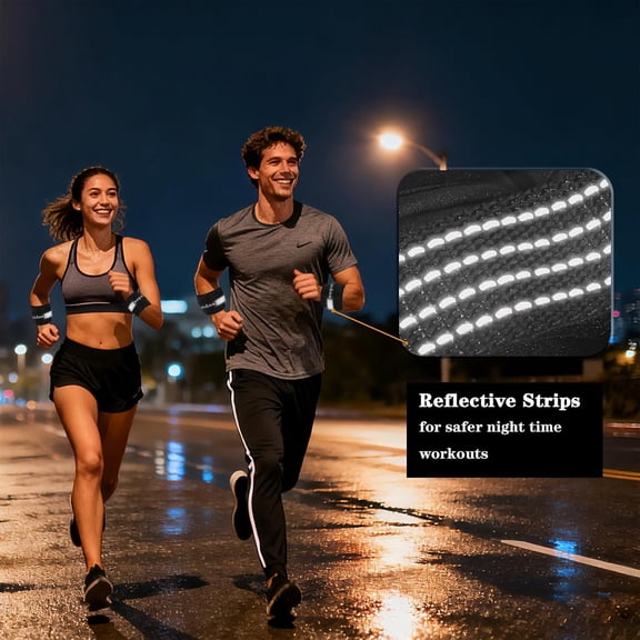 Qudas German Brand Adjustable Ankle Weights Set - 1 Pair (2-10 lbs) Removable Sandbags for Women and Men