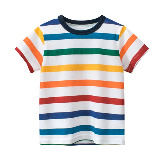 Qudderr 1-12 Years Boys Tees Shirt Pullover Tops,Baby Toddler Summer Cotton T-Shirt,Short Sleeves Fashion Teen Kids Tees Tops