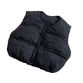thumbnail image 1 of Qudderr 1-6T Boys Puffer Cotton Vest Fall Winter V-Neck down Cotton Sleeveless Jacket Thickening Warm Sleeveless Waistcoat Vest for Baby Toddlers Kids, 1 of 9