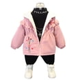 thumbnail image 1 of Qudderr Baby Kids Boys Girls Thickened Winter Jacket Tops Toddler Fleece Warm Jacket Coats Padded Snowsuit Outerwear for Boys Girls 1-8 Years Old, 1 of 9