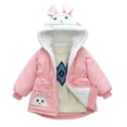 thumbnail image 1 of Qudderr Baby Kids Boys Girls Thickened Winter Jacket Tops Toddler Fleece Warm Jacket Coats Padded Snowsuit Outerwear for Boys Girls 1-8 Years Old, 1 of 9