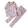 thumbnail image 1 of Chenyin Baby Kids Girls Boys Fleece Lined Thermal Underwear Set Fall Winter Warm Long Johns Top Bottom Fall Coat and Fall Pants Toddler 2PCS Outfits 1-12 Years Old, 1 of 8