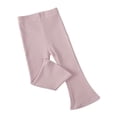thumbnail image 1 of Qudderr Baby Kids Spring Autumn Flare Leggings Pants Toddler Cotton Flare Pantsfor Girls Elastic Waist Bell Bottom Casual Trousers for 1-9 Years, 1 of 9
