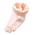 thumbnail image 1 of Qudderr Baby Toddler Girls Winter Fleece Lined Leggings Kids Lace Warm Pants Cotton Thick Tights Girls Fall Solid Color Bottoms 1-15T, 1 of 9