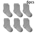 thumbnail image 1 of Qudderr Boys Girls Non Slip Socks for Baby Kids Ankle Socks 6 Pack Toddler Cotton Socks,Infant Cute Socks 0-7 Years, 1 of 9