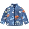 thumbnail image 1 of Qudderr Kids Baby Boy's Girl's Fleece Lined Jacket Spring Fall Winter Warm Coat with Hooded Toddle Padded Zipper Coats for Boys Girls 9M - 7T, 1 of 9