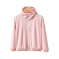 thumbnail image 1 of Qudderr Kids Toddler Boys Girls Sun Shirt with Hooded Summer Long Sleeve Sun Protection Jacket Zipper Rash Guard, Upf 50 + Sunsuits Quick Dry Rashguard Tops 2-12T, 1 of 9
