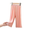 thumbnail image 1 of Qudderr Little Girls Wide Leg Pants for Toddler Kids Summer Loose Wide Leg Palazzo 1-9 Years Girls Casual Trousers, 1 of 8