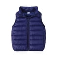 thumbnail image 1 of Qudderr Toddler Kids Light-Weight down Puffer Vest for Boys Girls Warm Full-Zip Sleeveless Jacket Solid Color Fall Winte Waistcoat Size 3-13T, 1 of 7