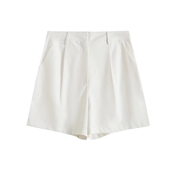 Qudderr Womens Casual Shorts Loose Solid Color Short Pants for Women's Summer Comfy Linen Shorts XS-XL