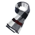 thumbnail image 1 of Qudderr Wool Scarf for Men Tartan Warm Plaid Scarf Lightweight Men's Fall Winter Long Scarves, 1 of 8