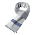 thumbnail image 1 of Qudderr Wool Scarf for Men Tartan Warm Plaid Scarf Lightweight Men's Fall Winter Long Scarves, 1 of 8