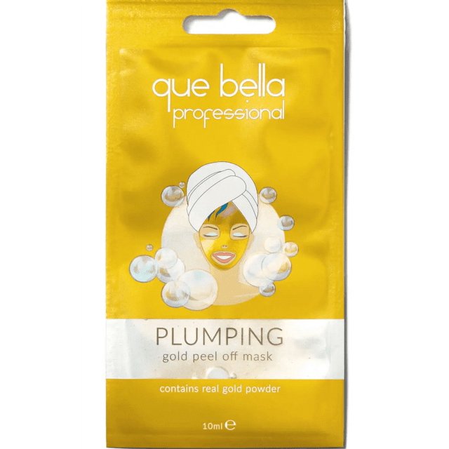 Que Bella Professional Plumping Gold Peel off Mask Pack 2