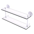 thumbnail image 1 of Que New 22 Inch Double Glass Shelf with Gallery Rail, 1 of 2