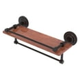 thumbnail image 1 of Que New Collection 16 Inch IPE Ironwood Shelf with Gallery Rail and Towel Bar, 1 of 1
