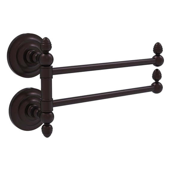 Que New Collection 2 Swing Arm Towel Rail - Antique Bronze
