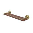 thumbnail image 1 of Que New Collection 22 Inch Solid IPE Ironwood Shelf with Gallery Rail, 1 of 2