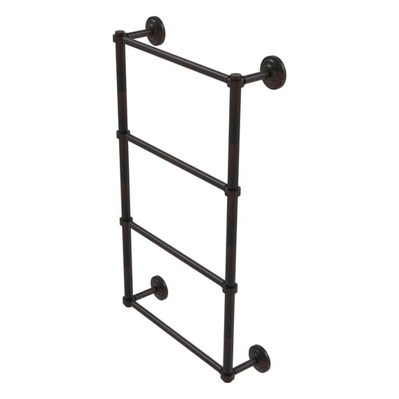 Que New Collection 4 Tier Ladder Towel Bar with Smooth Accents - Venetian Bronze / 36 Inch