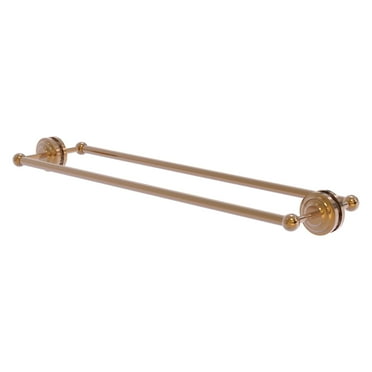 Que New Collection Back to Back Shower Door Towel Bar - Brushed Bronze / 30 Inch