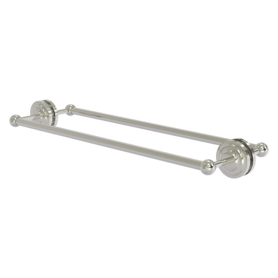 Que New Collection Back to Back Shower Door Towel Bar - Satin Nickel / 24 Inch