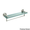 thumbnail image 1 of Que New Collection Gallery Rail Glass Shelf with Towel Bar - Polished Nickel / 22 Inch, 1 of 5