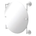 thumbnail image 1 of Que New Collection Round Frameless Rail Mounted Mirror - Matte White, 1 of 2