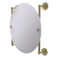 thumbnail image 1 of Que New Collection Round Frameless Rail Mounted Mirror - Unlacquered Brass, 1 of 2