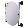 thumbnail image 1 of Que New Collection Round Frameless Rail Mounted Mirror, 1 of 2