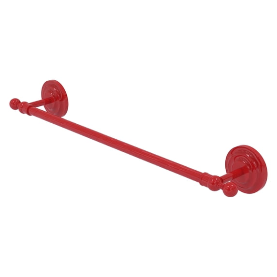 Allied Brass QN-41/18-FER Que 18 Inch Towel Bar, Fire Engine Red