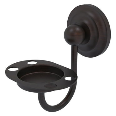 Que New Collection Tumbler and Toothbrush Holder in Venetian Bronze