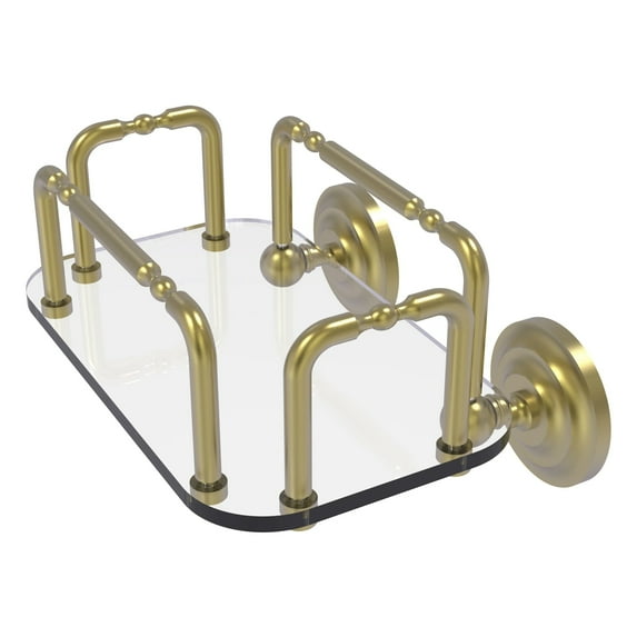 Que New Wall Mounted Guest Towel Holder - Satin Brass